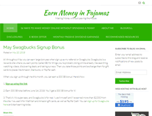 Tablet Screenshot of earnmoneyinpajamas.com